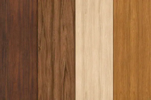 Ambiente com variedade de cores e acabamentos em MDF