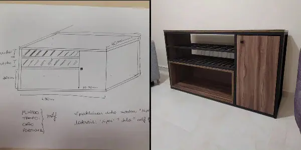 Projeto de móvel personalizado